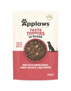 Applaws Taste Toppers Variety Selection XS-XL Carne și Ton plic hrană umedă fără cereale câini (în supă) multipack 85g x 6buc