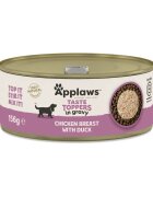 Applaws Taste Toppers XS-XL Pui și Rață conservă hrană umedă fără cereale câini (în sos) 156g