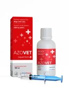 AZOVET Liquid Suport Renal supliment sistem renal câini și pisici suspensie orală Liquid Suport Renal XS-XL supliment sistem renal câini și pisici flacon cu aplicator 100ml suspensie orală