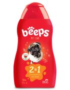 beeps 2 in 1 Shampoo șampon câini și pisici Pepene Rosu flacon 502ml