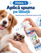 Bio Petactive Pure Paws Cleansing Foam XS-XL îngrijire pentru lăbuțe spumă câini Aloe Vera flacon cu aplicator 150ml