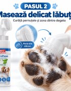 Bio Petactive Pure Paws Cleansing Foam XS-XL îngrijire pentru lăbuțe spumă câini Aloe Vera flacon cu aplicator 150ml