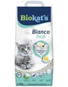 BIOKAT'S Bianco Fresh așternut igienic pisici granule argilă aglomerant neutralizare mirosuri fără praf 5kg