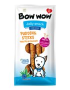 Bow Wow Jelly Snacks Pudding Sticks Colagen Yucca Inulina XS-XL Pui punguță recompense câini 165g