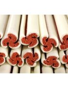 Bow Wow Jerky Snack Swirl Sticks S-XL Carne găletușa recompense câini 55buc 1280g