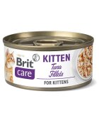Brit Care Fillets Kitten Ton conservă hrană umedă conținut redus cereale pisici junior (în suc propriu) 70g