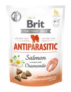 Brit Care Functional Snack Antiparasitic Somon cu Mușețel recompense funționale fără cereale câini antiparazitar 150g