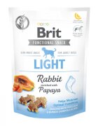 Brit Care Functional Snack Light Iepure cu Papaya recompense funționale fără cereale câini managemantul greutății 150g