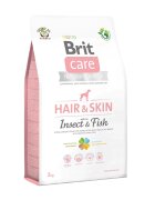 Brit Care Hair&Skin Adult S-XL Insecte și Pește hrană uscată fără cereale câini piele și blană 3kg
