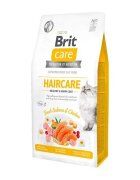 Brit Care Haircare Healthy & Shiny Coat Somon și Pui hrană uscată fără cereale pisici piele și blană 7kg
