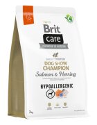 Brit Care Hypoallergenic Dog Show Champion XS-XL Somon și Hering hrană uscată monoproteică câini sistem imunitar & alergii 3kg