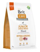 Brit Care Hypoallergenic L-XL Miel hrană uscată monoproteică câini junior sistem imunitar & alergii Care Hypoallergenic Junior Large Breed L-XL Miel hrană uscată monoproteică câini junior sistem imunitar & alergii 3kg