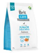 Brit Care L-XL Somon hrană uscată fără cereale câini junior piele & blană Care Grain-Free Junior Large Breed L-XL Somon hrană uscată fără cereale câini junior piele & blană 3kg