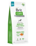 Brit Care L-XL Somon hrană uscată fără cereale câini piele & blană Care Grain-Free Adult Large Breed L-XL Somon hrană uscată fără cereale câini piele & blană 12kg