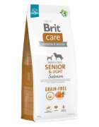 Brit Care Senior & Light XS-XL Somon hrană uscată fără cereale câini senior obezitate 12kg