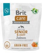 Brit Care Senior & Light XS-XL Somon hrană uscată fără cereale câini senior obezitate 1kg