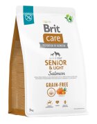 Brit Care Senior & Light XS-XL Somon hrană uscată fără cereale câini senior obezitate 3kg