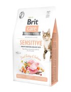 Brit Care Sensitive Healthy Digestion & Delicate Taste Curcan și Somon hrană uscată fără cereale pisici sensibilități digestive 7kg