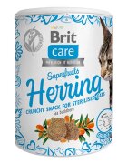 Brit Care Snack Superfruits Herring și Catina recompense fără cereale pisici sterilizate 100g
