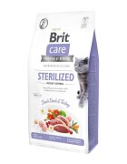 Brit Care Sterilized Weight Control Rață și Curcan hrană uscată fără cereale pisici sterilizate managementul greutății 2kg
