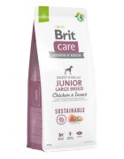 Brit Care Sustainable Digest & Relax L-XL Pui și Insecte hrană uscată câini junior sistem digestiv Care Sustainable Junior Large Breed L-XL Pui și Insecte hrană uscată câini junior sistem digestiv 12kg