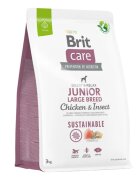 Brit Care Sustainable Digest & Relax L-XL Pui și Insecte hrană uscată câini junior sistem digestiv Care Sustainable Junior Large Breed L-XL Pui și Insecte hrană uscată câini junior sistem digestiv 3kg