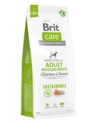 Brit Care Sustainable Digest & Relax M Pui și Insecte hrană uscată câini sistem digestiv Care Sustainable Adult Medium Breed M Pui și Insecte hrană uscată câini sistem digestiv 12kg