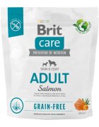 Brit Care XS-M Somon hrană uscată fără cereale câini piele & blană Care Grain-Free Adult XS-M Somon hrană uscată fără cereale câini piele & blană 1kg