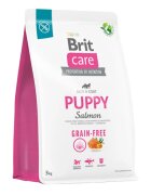 Brit Care XS-XL Somon hrană uscată fără cereale câini junior piele & blană Care Grain-Free Puppy XS-XL Somon hrană uscată fără cereale câini junior piele & blană 3kg