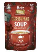 Brit Christmas Soup Pește plic hrană umedă fără cereale pisici (topping) 75g