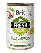 Brit Fresh Rață cu Mei conservă hrană umedă fără cereale câini (în aspic) 400g