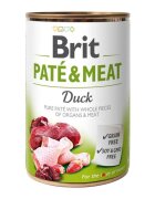 Brit Pate & Meat Rață conservă hrană umedă fără cereale câini (pate cu bucăți de carne) 400g