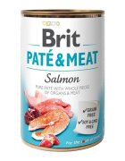 Brit Pate & Meat Somon conservă hrană umedă fără cereale câini (pate cu bucăți de carne) 400g