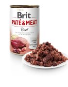 Brit Pate & Meat Vită conservă hrană umedă fără cereale câini (pate cu bucăți de carne) 800g