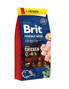 Brit Premium By Nature Adult Large Breed L Pui hrană uscată câini 15kg+3kg GRATUIT