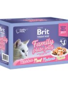 Brit Premium by Nature Delicate Family Plate Carne cutie hrană umedă pisici (în aspic) multipack 85g x 12buc