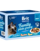 Brit Premium by Nature Delicate Family Plate Carne cutie hrană umedă pisici (în sos) multipack 85g x 12buc