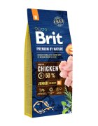 Brit Premium By Nature Junior Medium Breed M Pui hrană uscată câini junior 15kg