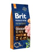 Brit Premium By Nature Senior Small and Medium Breed S-M Pui hrană uscată câini senior 15kg