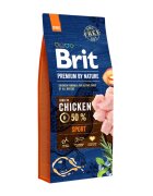 Brit Premium By Nature Sport Pui hrană uscată câini activitate intensă 15kg