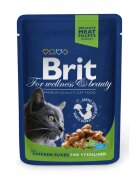 Brit Premium Sterilised Pui plic hrană umedă pisici sterilizate (în sos) 100g