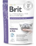 Brit Veterinary Diets BRIT VD Gastrointestinal Low Fat Hering dietă veterinară hrană uscată fără cereale pisici sistem digestiv 400g