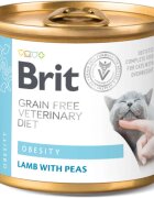 Brit Veterinary Diets BRIT VD Obesity Miel dietă veterinară conservă hrană umedă fără cereale pisici obezitate (în aspic) 200g