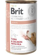 Brit Veterinary Diets BRIT VD Renal XS-XL Ton și Somon dietă veterinară conservă hrană umedă fără cereale câini sistem renal (în aspic) 400g