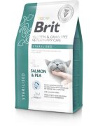 Brit Veterinary Diets BRIT VD Sterilised Somon dietă veterinară hrană uscată fără cereale pisici sterilizate 2kg