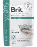 Brit Veterinary Diets BRIT VD Sterilised Somon dietă veterinară plic hrană umedă fără cereale pisici sterilizate (în sos) 85g