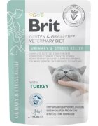 Brit Veterinary Diets BRIT VD Urinary & Stress Relief Curcan dietă veterinară plic hrană umedă fără cereale pisici sistem urinar (în sos) 85g