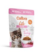 Calibra Life Kitten Curcan plic hrană umedă fără cereale pisici junior (în sos) bax 85g x 28buc