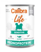 Calibra Life Sensitive XS-XL Somon și Orez conservă hrană umedă monoproteică fără cereale câini sistem digestiv (pate) 400g