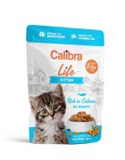 Calibra Life Somon plic hrană umedă fără cereale pisici junior (în sos) 85g